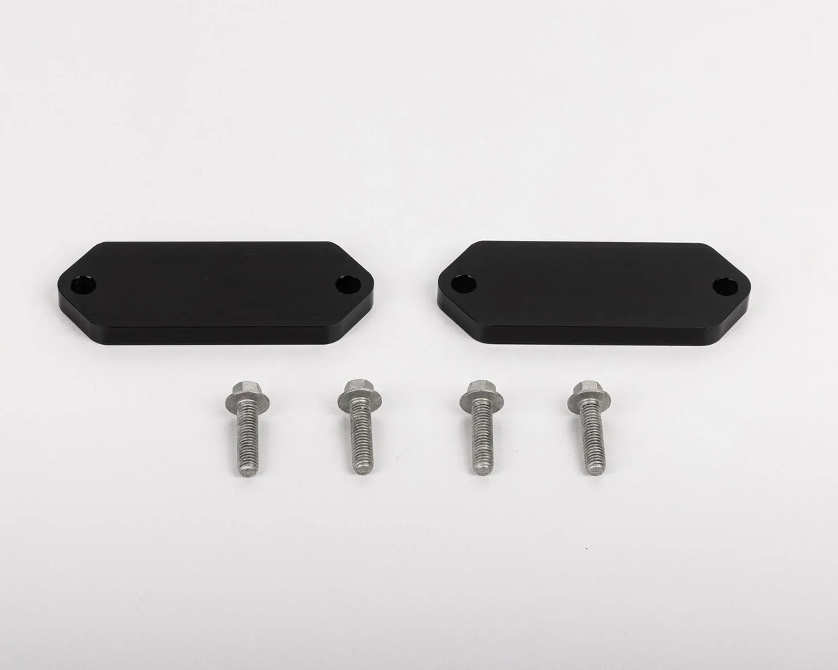 IRONMAN 4x4 front bump stop spacer kit with two black spacers and bolts for Toyota Land Cruiser 70 Series
