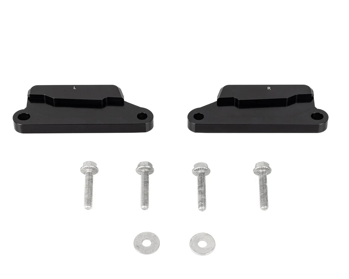 IRONMAN 4x4 rear bump stop spacer kit with two black spacers, bolts and washers for Toyota Land Cruiser 200 Series