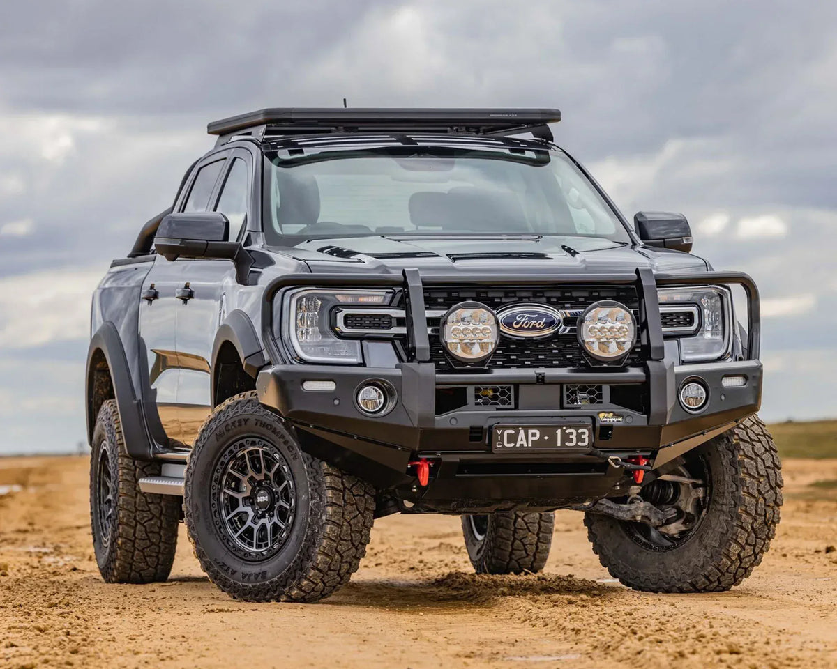 Ford Ranger Bullbasau Deluxe Bull Bar for Ford Ranger Next Gen & VW Amarok Gen II | IRONMAN ...