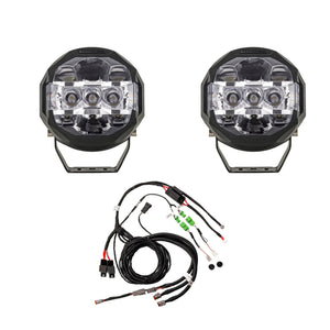 IRONMAN 4x4 Scope 5 inch driving light kit with two lights and wiring harness