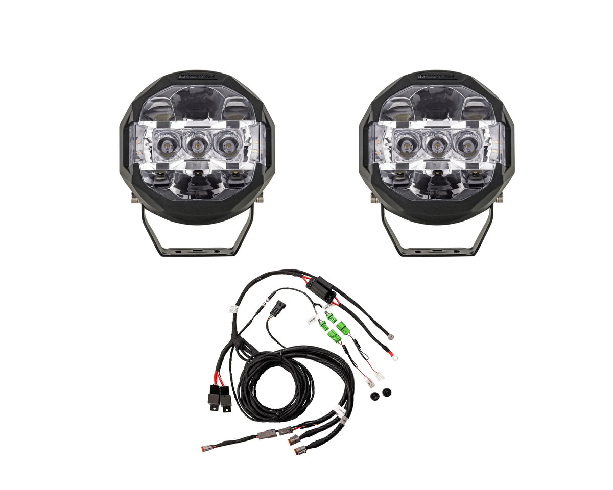IRONMAN 4x4 Scope 5 inch driving light kit with two lights and wiring harness