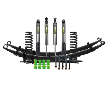 IM2.5 Monotube suspension kit for Toyota Land Cruiser 79 with coil springs, leaf packs and 4 shocks, medium load rating