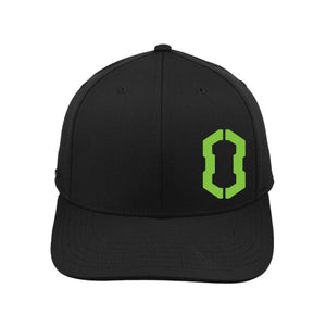 Black IRONMAN 4x4 Trail Cap with green logo, front view