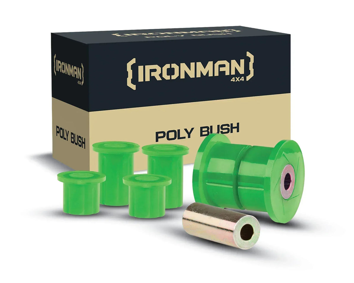 IRONMAN 4x4 green polyurethane bush kit with box