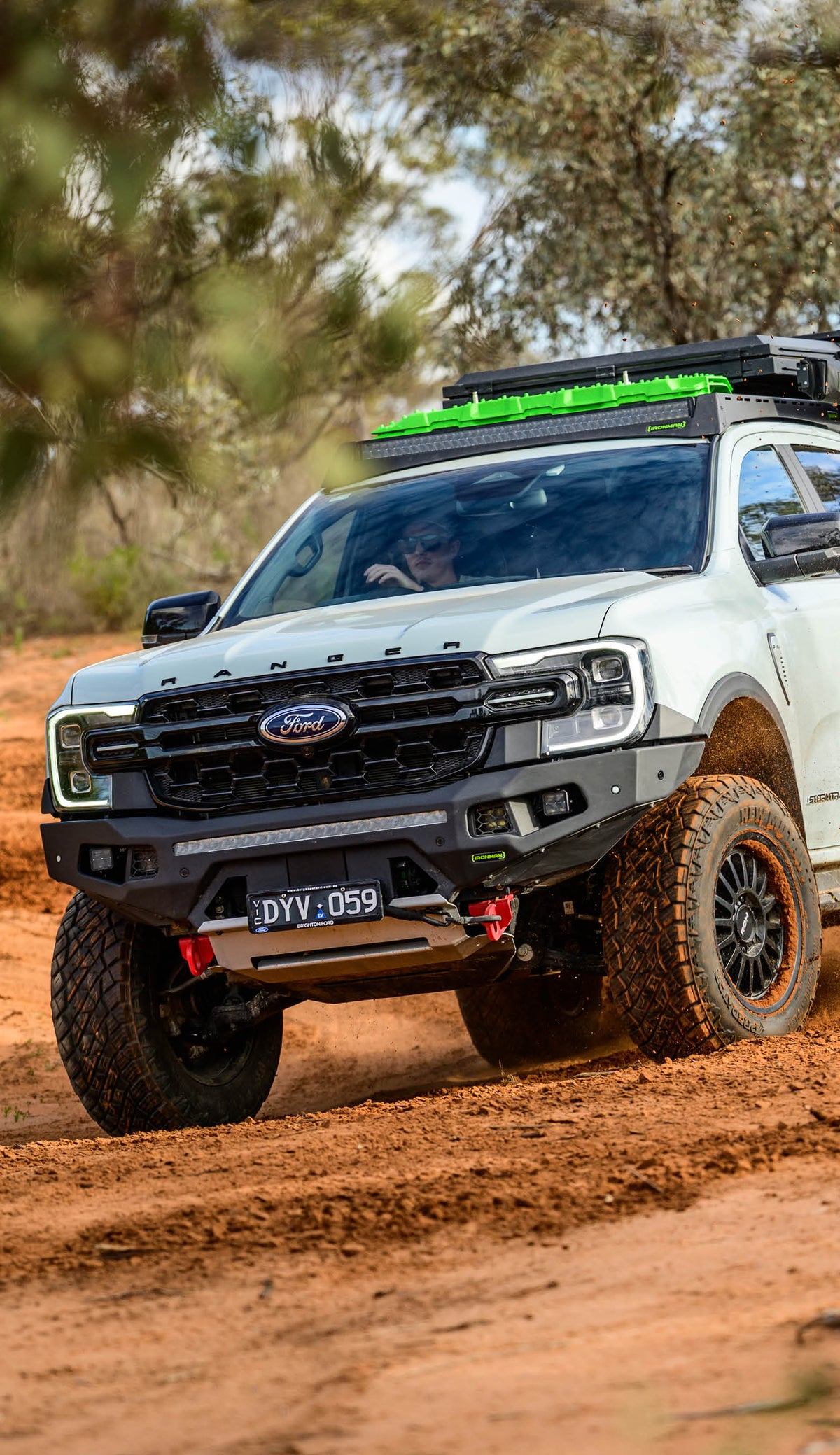 Ford Ranger with Raid Bar driving in sand