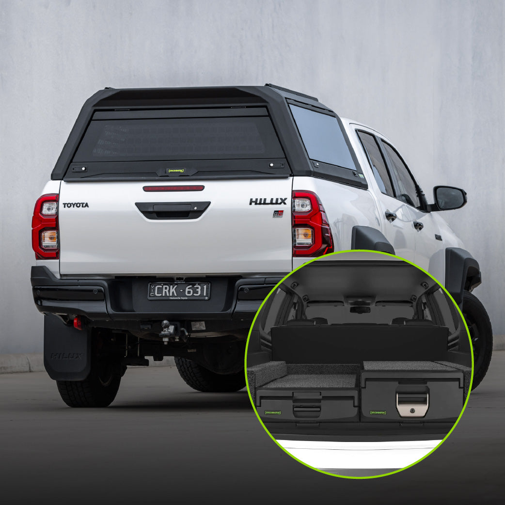 RAID Canopy Hybrid & Mixed Height LHS Drawer Combo