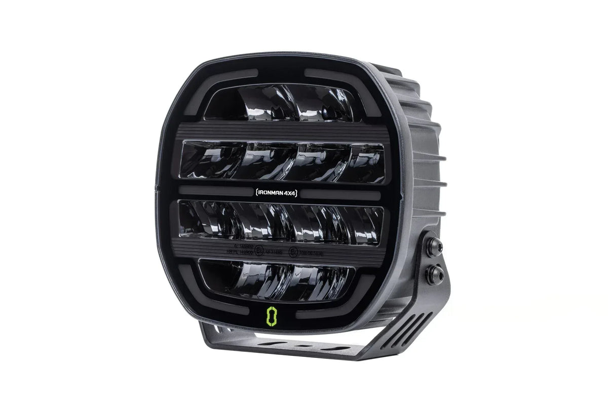 IRONMAN 4x4 Scope NEO 7 inch LED driving light, front three-quarter view