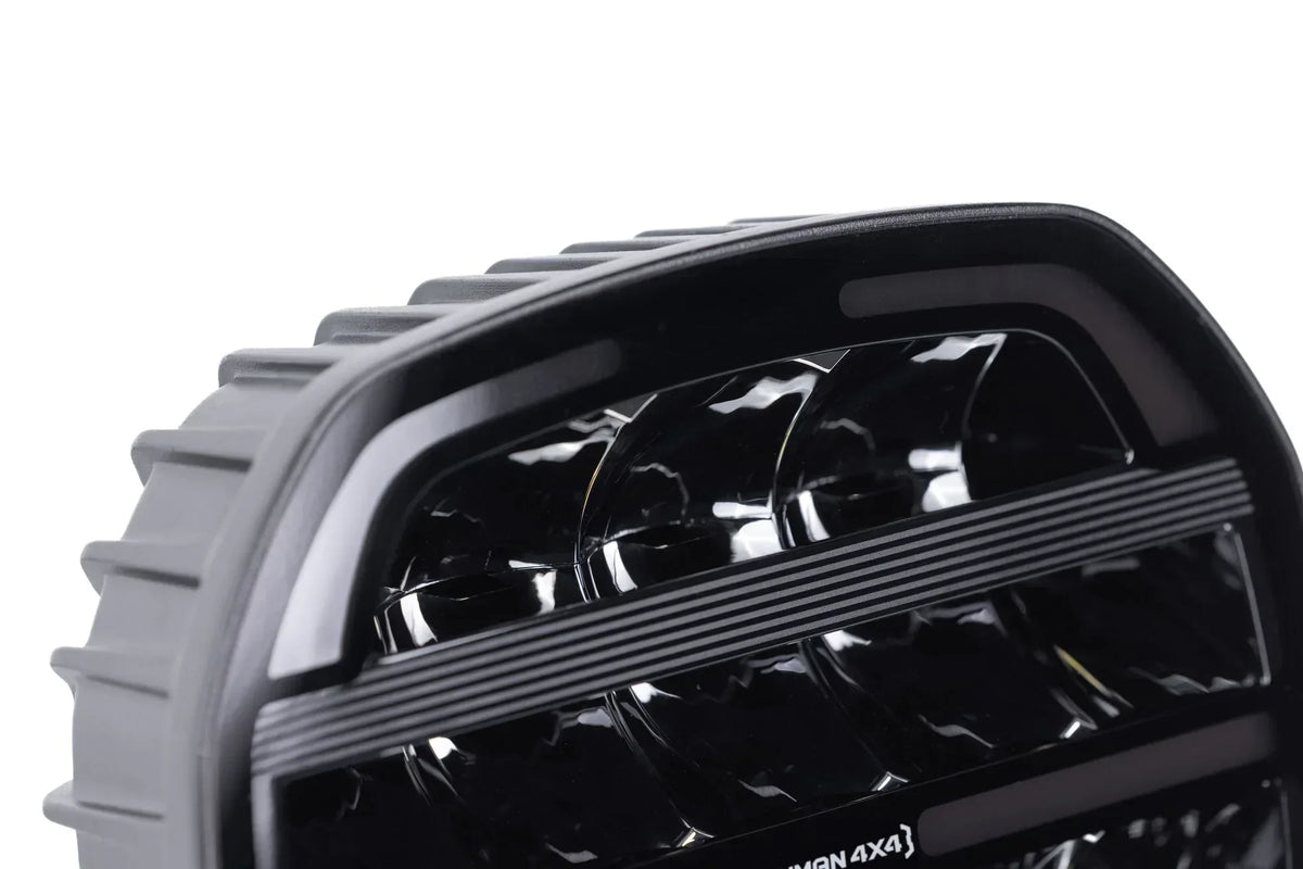 Close-up of the LED reflectors on the IRONMAN 4x4 Scope NEO 9 inch driving light