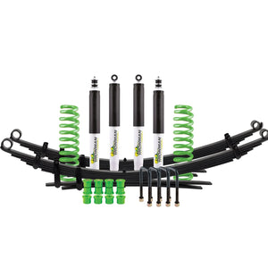 Foam Cell suspension kit for Toyota Hilux Travo with coil springs, leaf packs and 4 shocks, heavy load rating