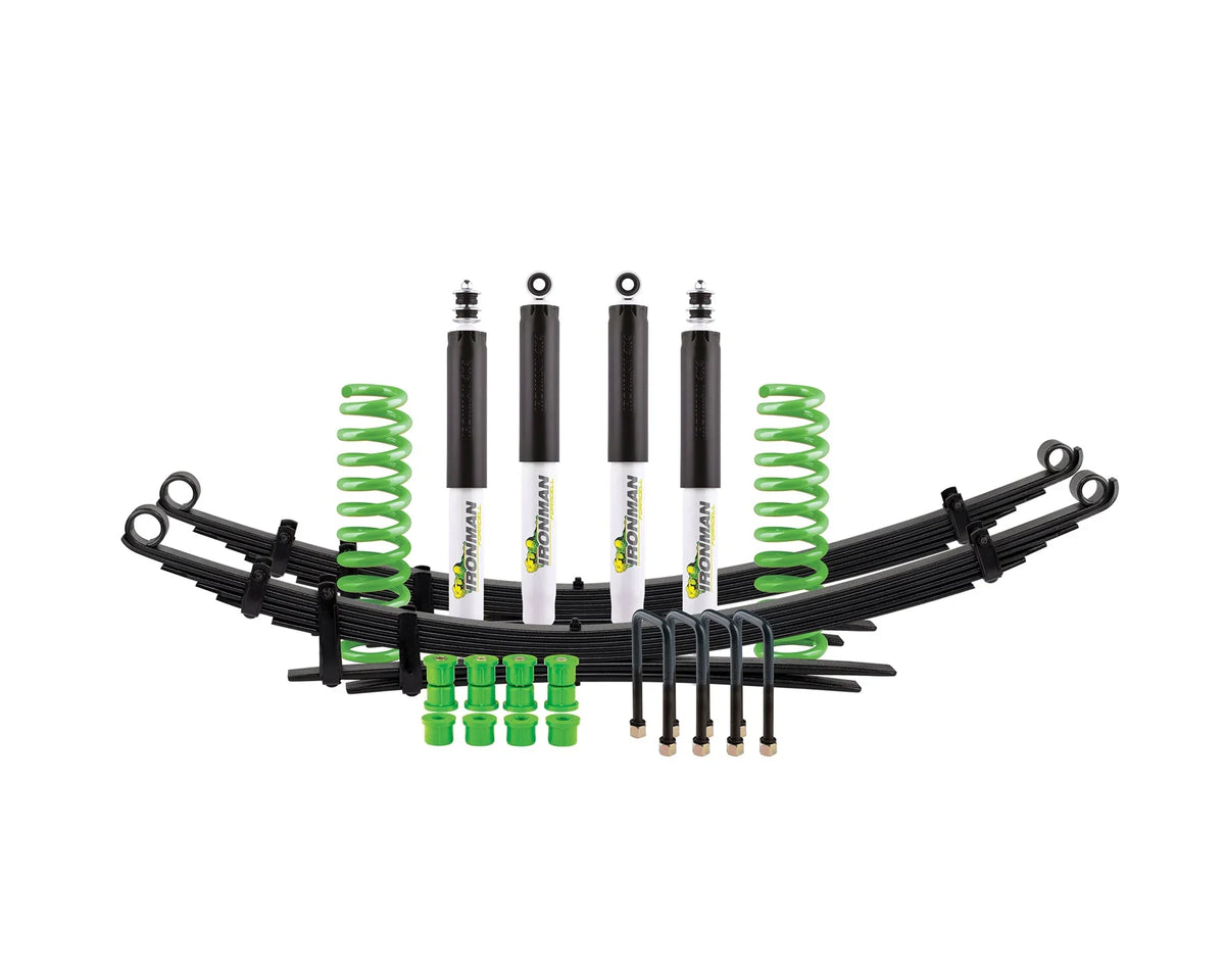 Foam Cell suspension kit for Toyota Hilux Travo with coil springs, leaf packs and 4 shocks, heavy load rating