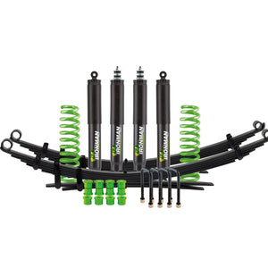 Foam Cell Pro suspension kit for Toyota Hilux Travo with coil springs, leaf packs and 4 shocks, heavy load rating
