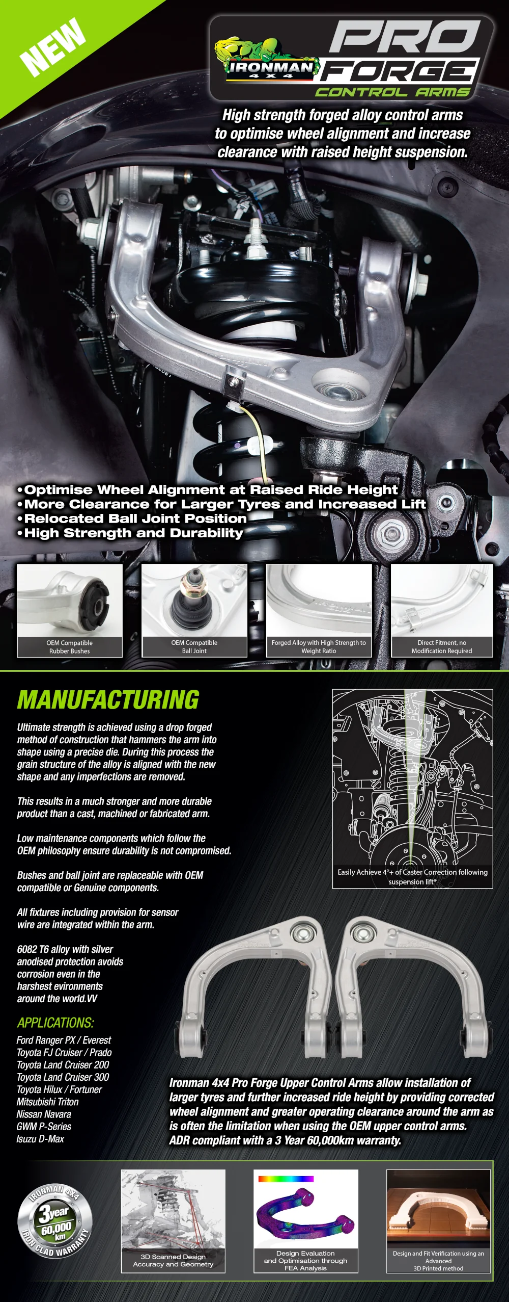 PRO-Forge Upper Control Arms